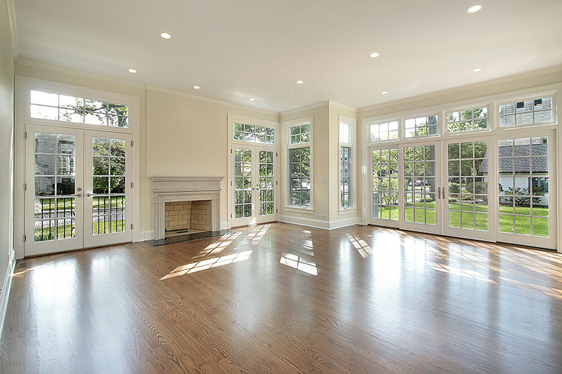 Interior of a newly constructed house seen while preforming home inspection services 